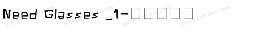 Need Glasses _1字体转换